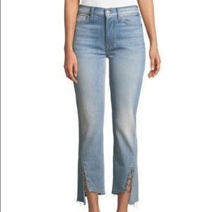 7 for all mankind Edie Cropped Straight-Leg Jeans